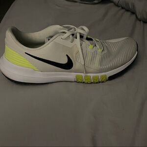 Nike Men's White and Yellow Athletic Shoes